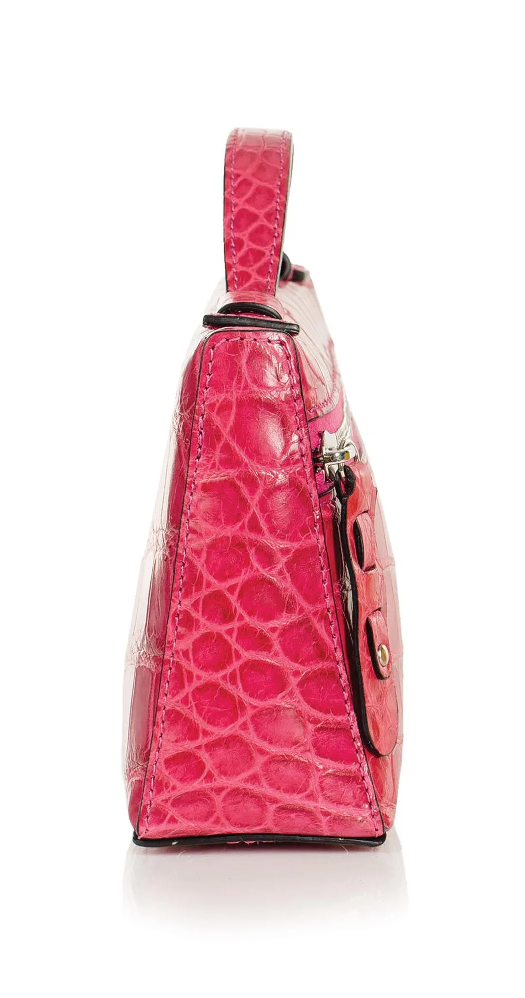 30-662-PNK THE SOPHIE Gracen Nile Crocodile Handbag, Pink