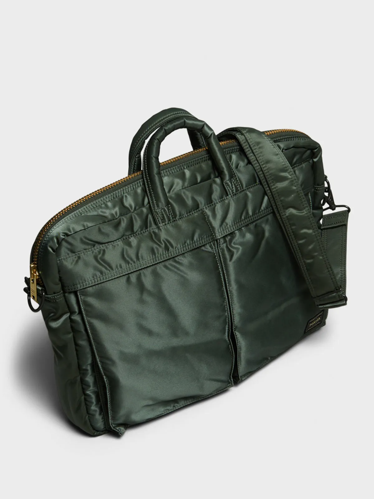 Stylish Sage Green Tanker 2Way Briefcase for a Modern Look