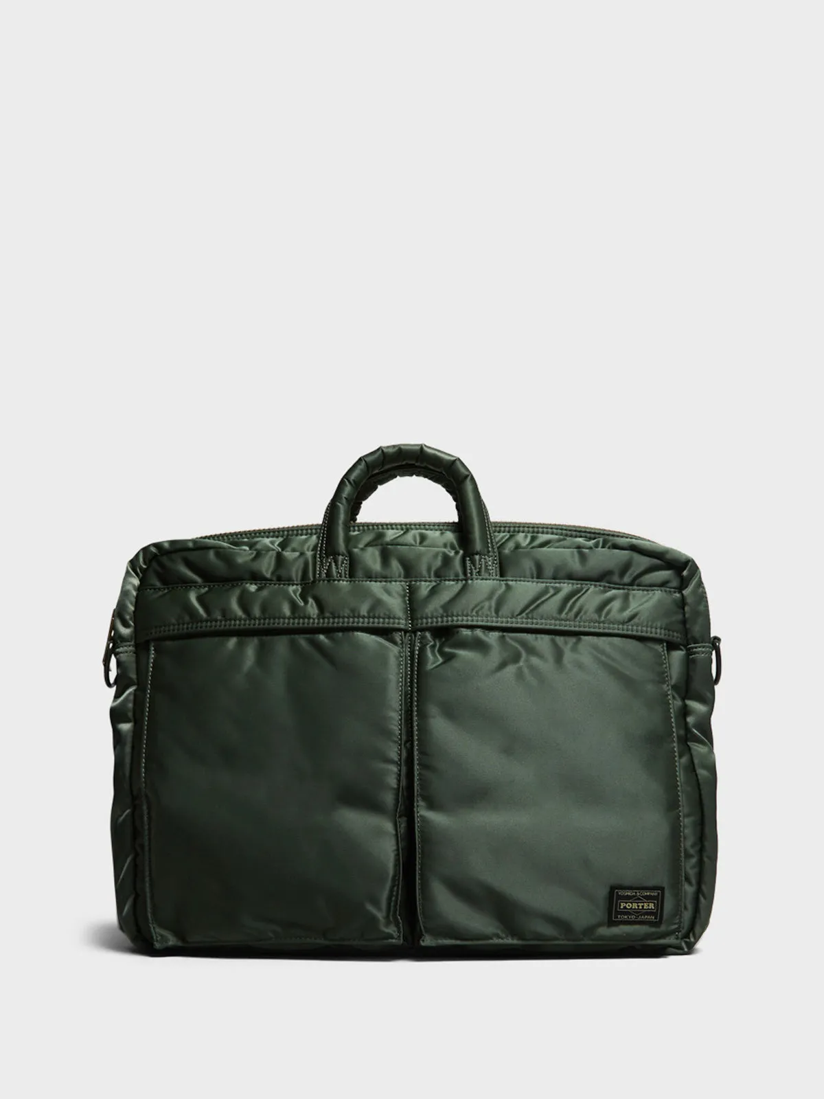 Stylish Sage Green Tanker 2Way Briefcase for a Modern Look