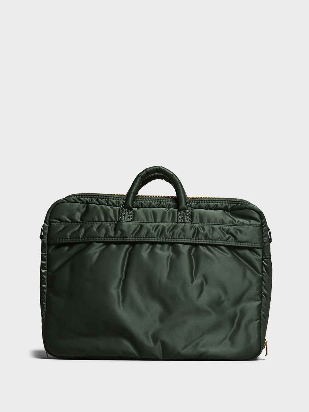 ALL NEW TANKER Double Zip 2Way Briefcase in Sage Green