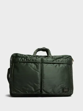 ALL NEW TANKER Double Zip 3Way Briefcase in Sage Green