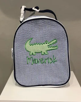 Alligator Seersucker Lunchbox