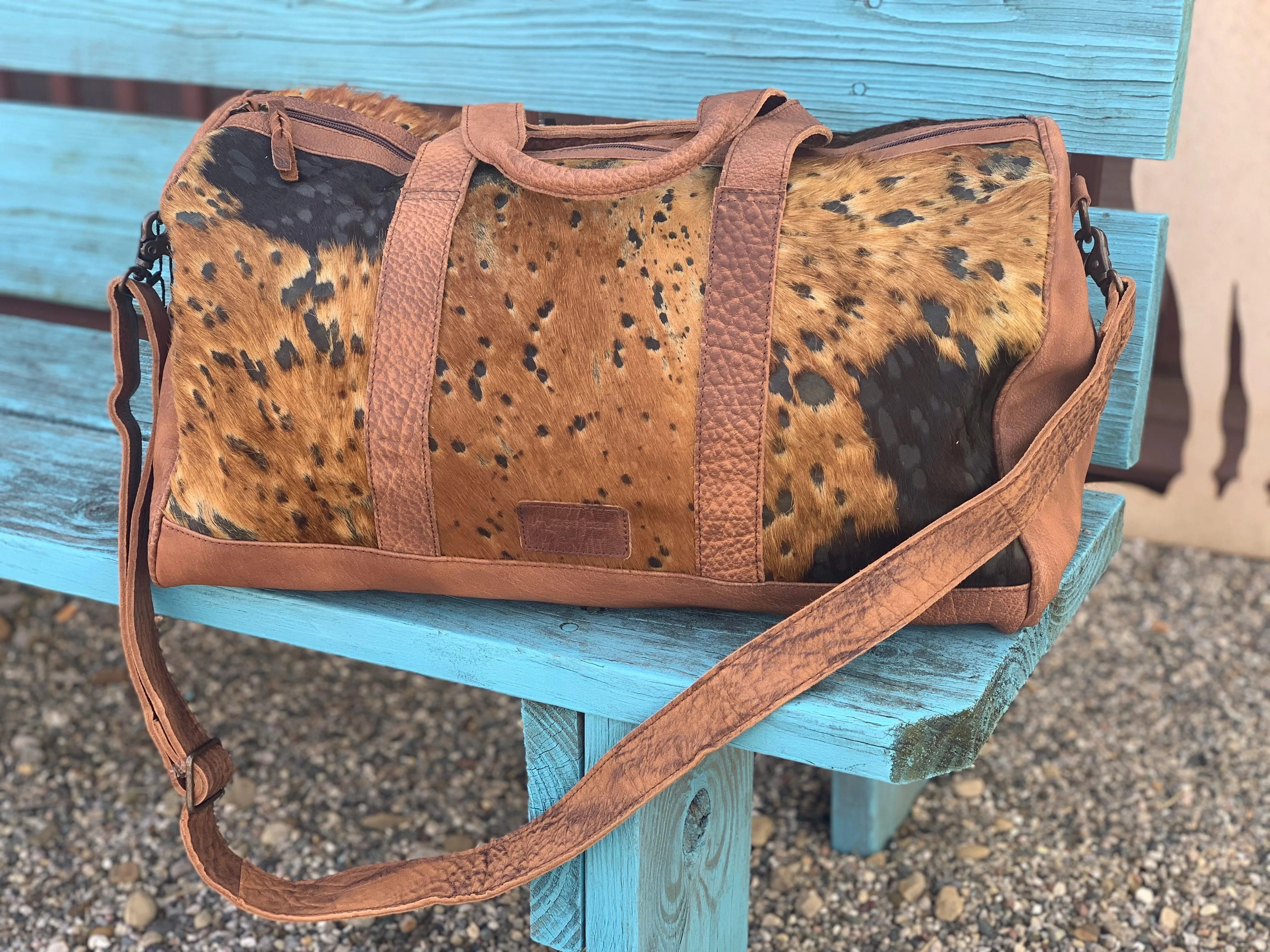 American Darling Cowhide Duffle Bag ADBGS174BRAC2