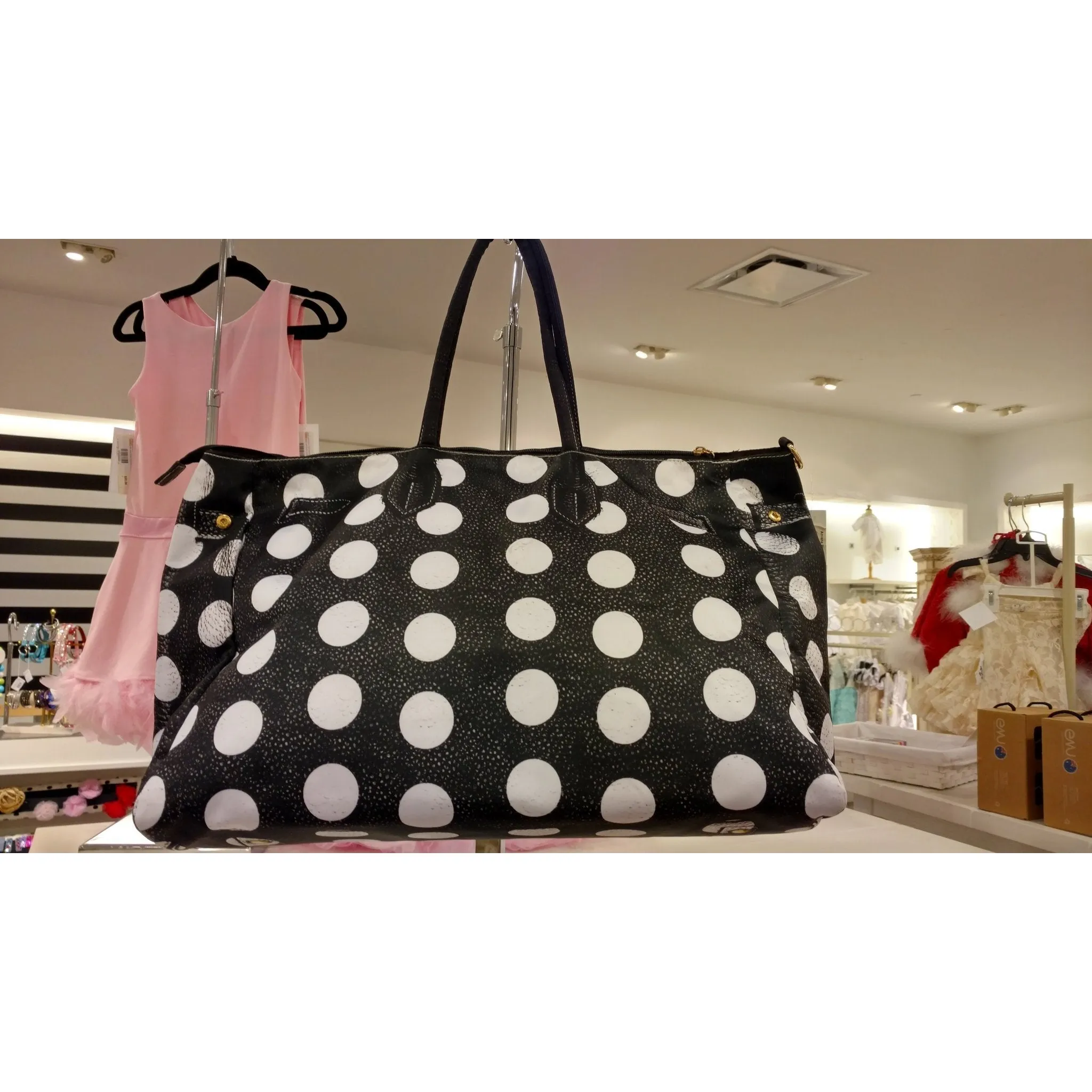 Amiana Polka Dot Diaper Bag