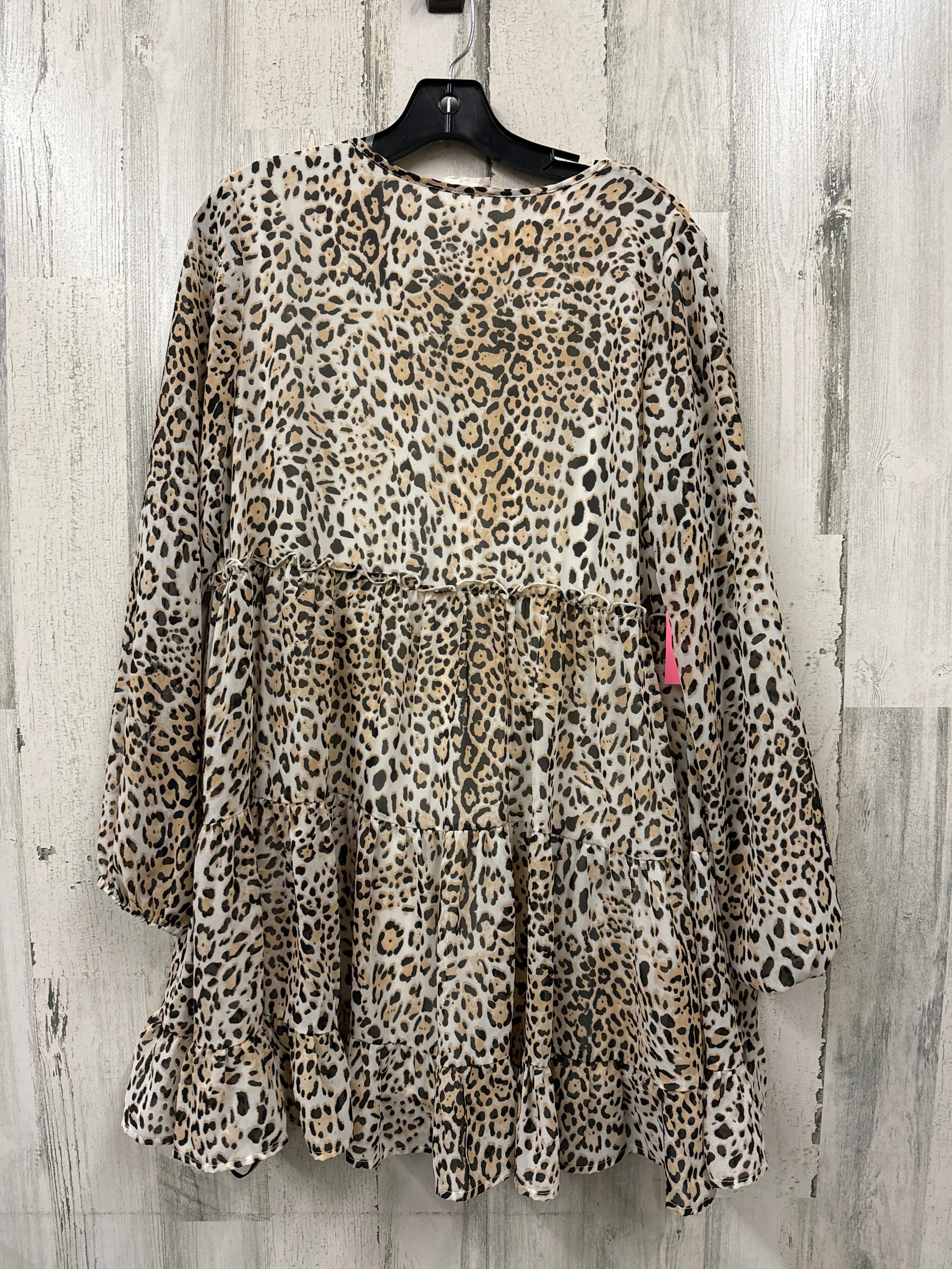 Animal Print Dress Casual Short Altard State, Size M