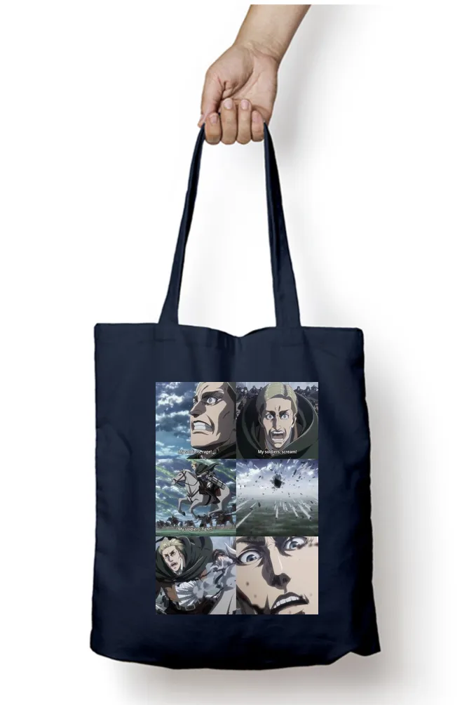 AOT Erwin Anime Strip Tote Bag