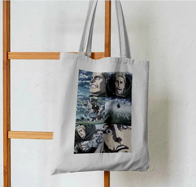 AOT Erwin Anime Strip Tote Bag