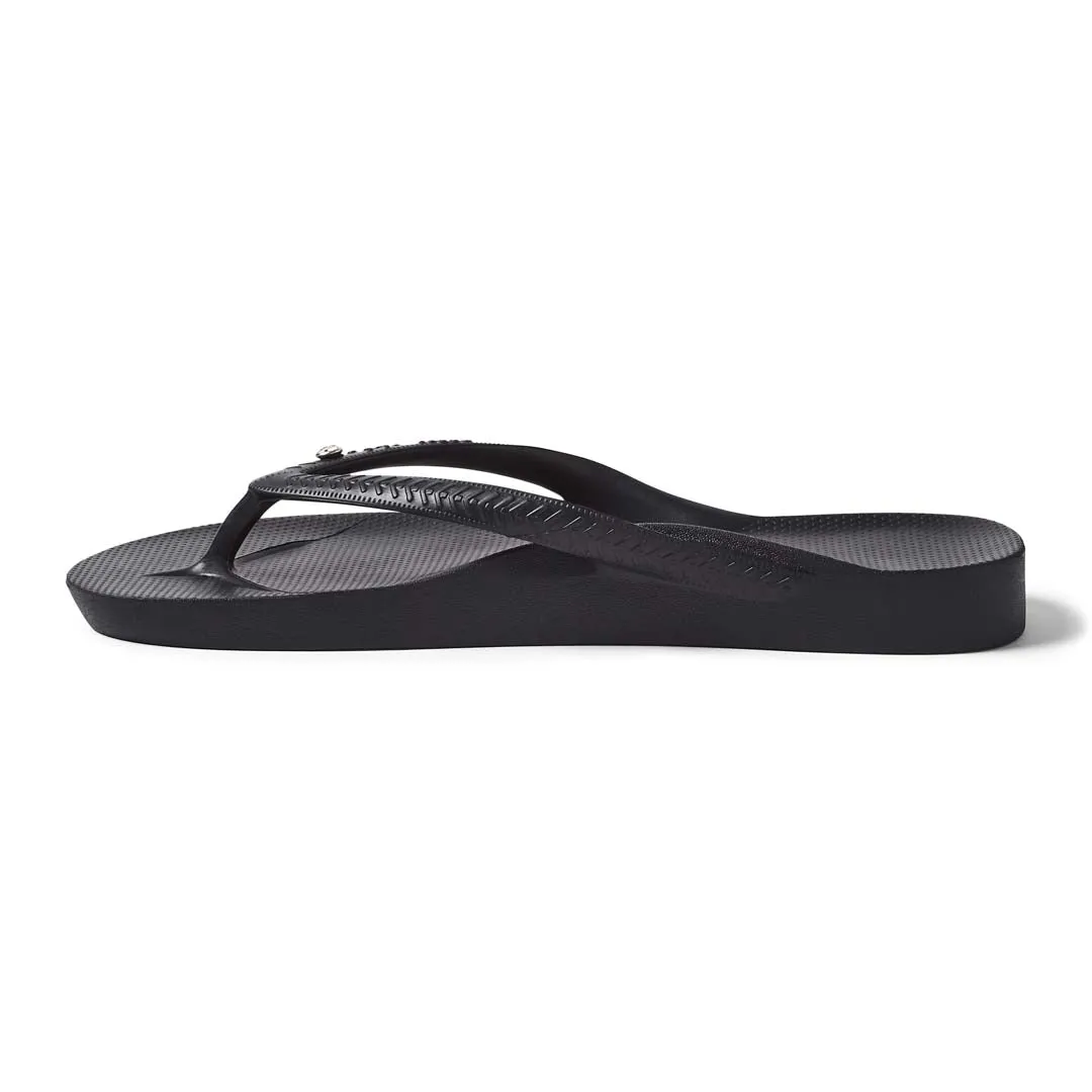 Arch Support Thongs - Classic - Crystal Black