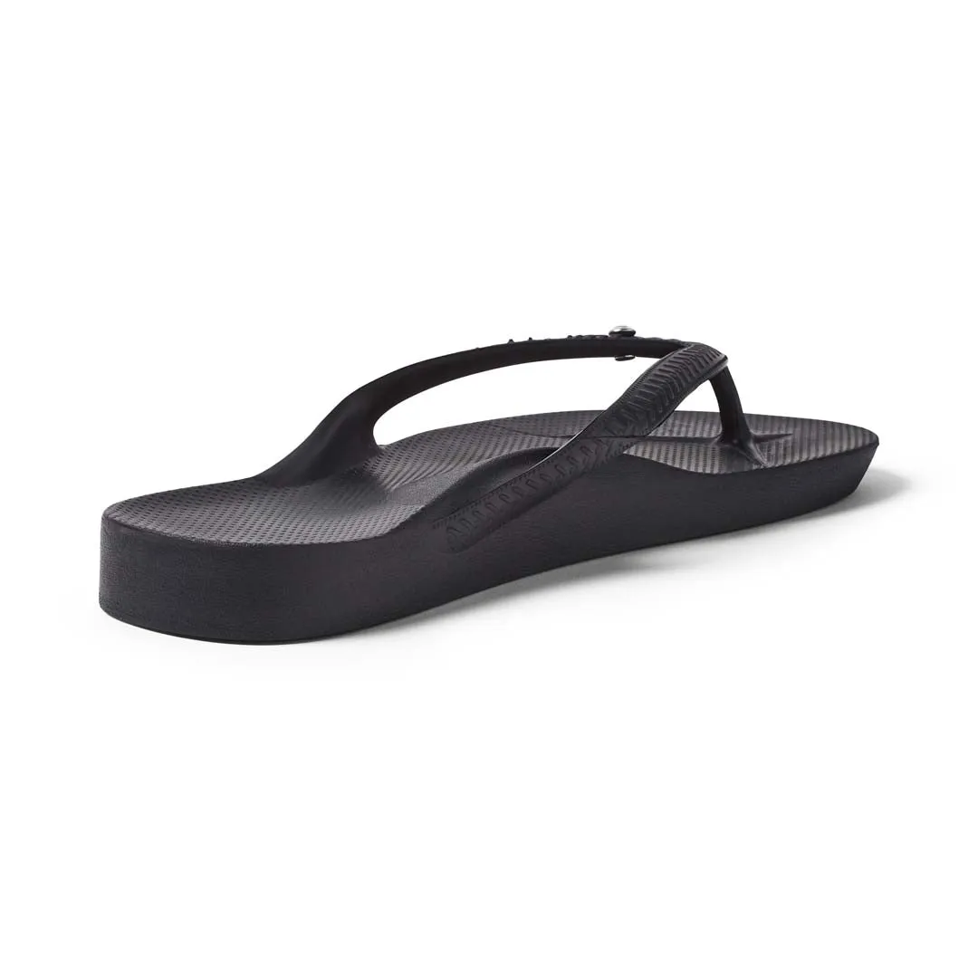 Arch Support Thongs - Classic - Crystal Black