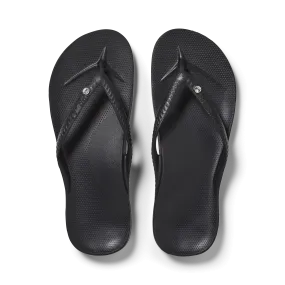 Arch Support Thongs - Classic - Crystal Black