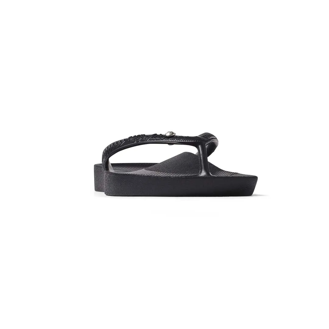 Arch Support Thongs - Classic - Crystal Black