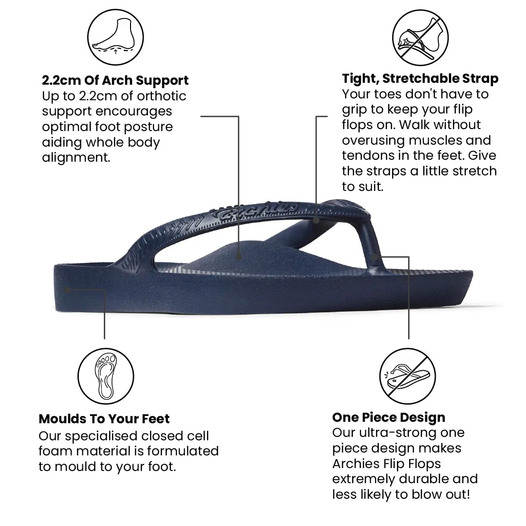 Arch Support Thongs - Classic - Navy