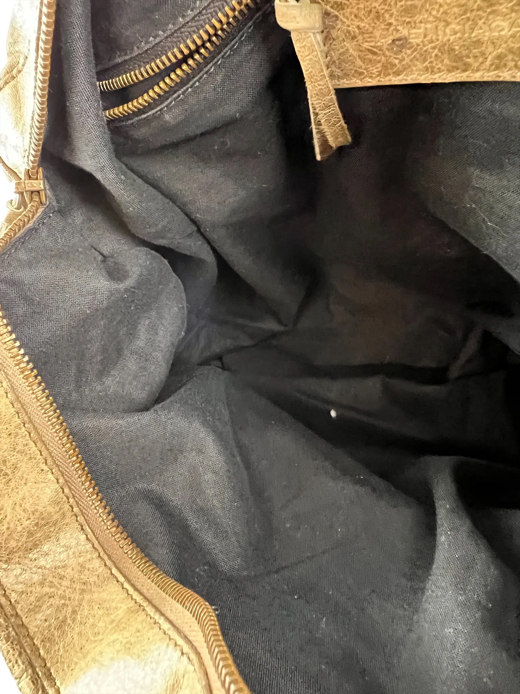 Balenciaga Grey Distressed Leather City Tote