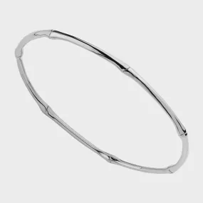 Bamboo Silver Bangle