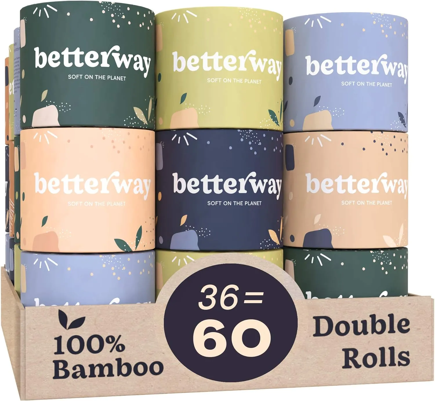 Bamboo Toilet Paper 3 Ply - Eco Friendly, Sustainable Tissue