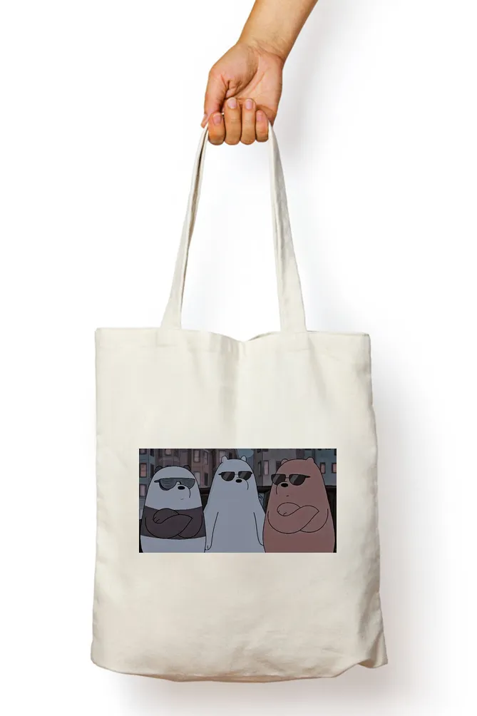 Bear Trio Anime Tote Bag