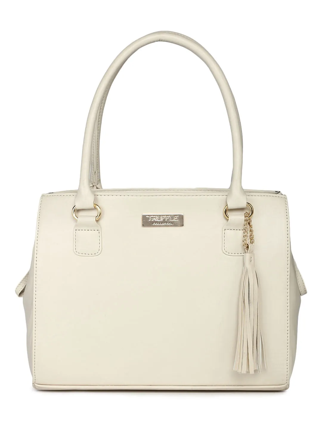 Beige Tassle Handbag