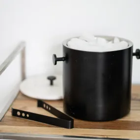 Black and Marble Ice Bucket