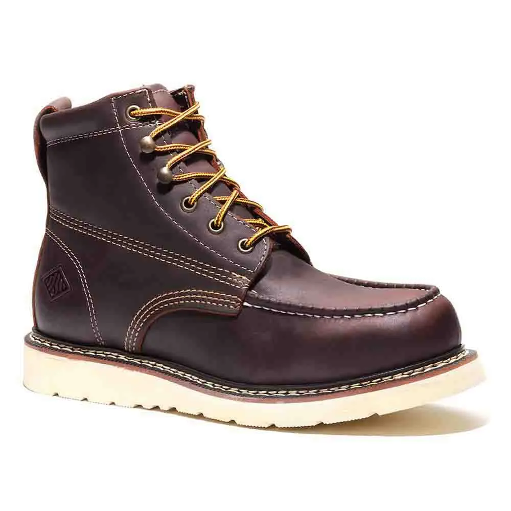 Bonanza Frontier Classic 6-Inch Burgundy Moc Toe Boots