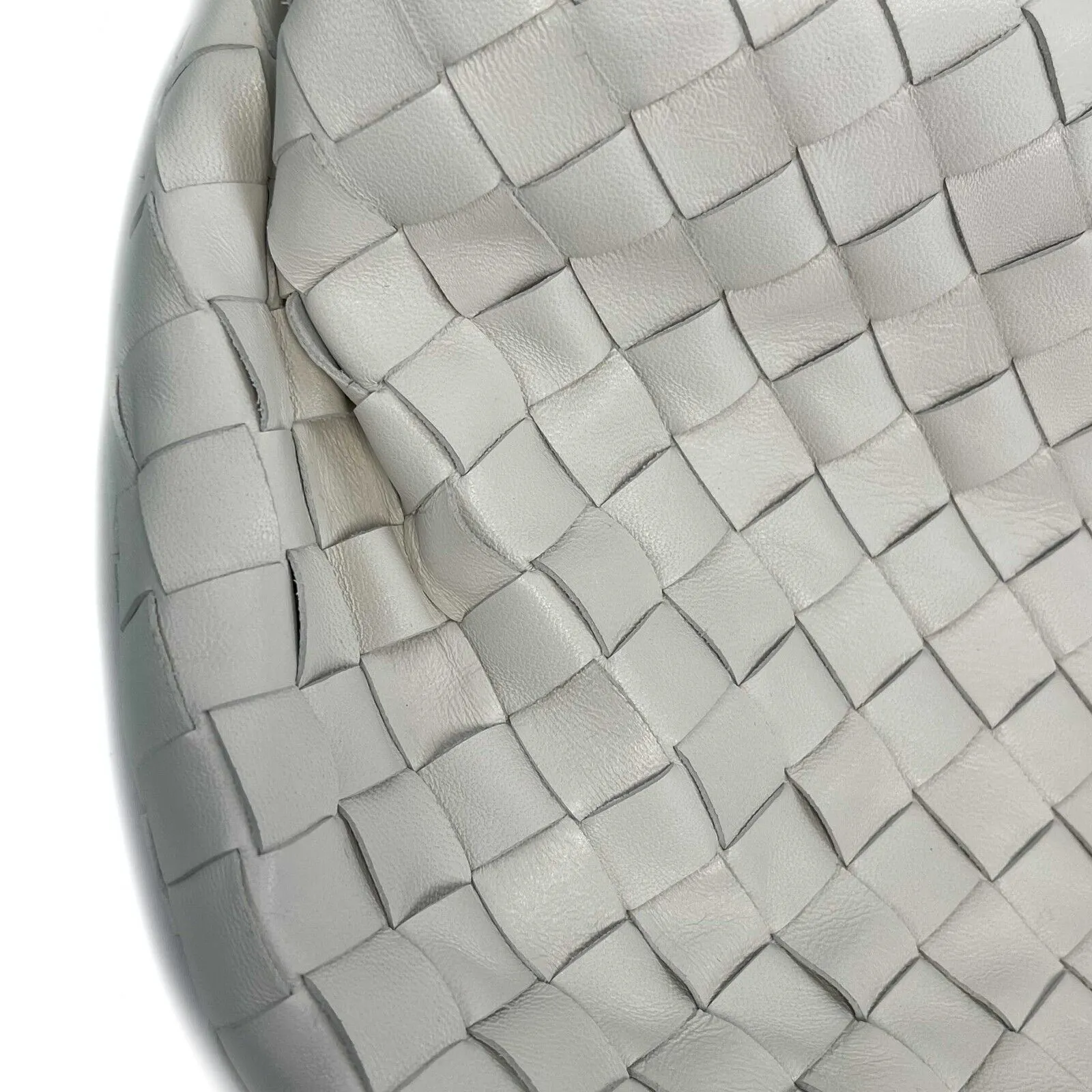 Bottega Veneta - White BV Jodie Hobo Intrecciato Nappa Teen Handbag