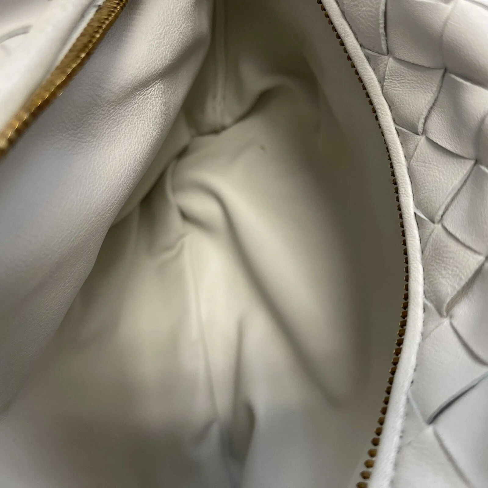 Bottega Veneta - White BV Jodie Hobo Intrecciato Nappa Teen Handbag