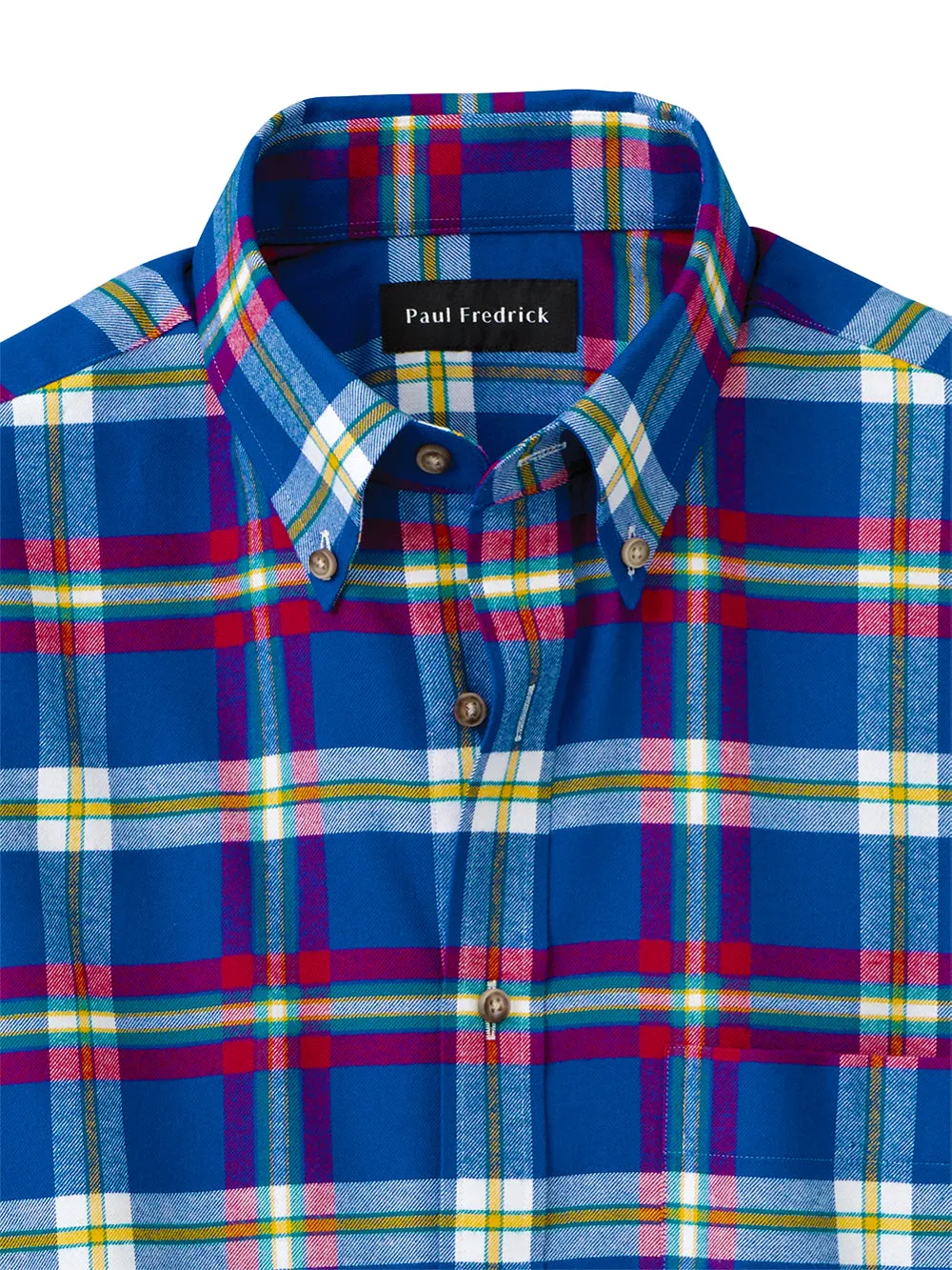 Brushed Twill Plaid Casual Shirt