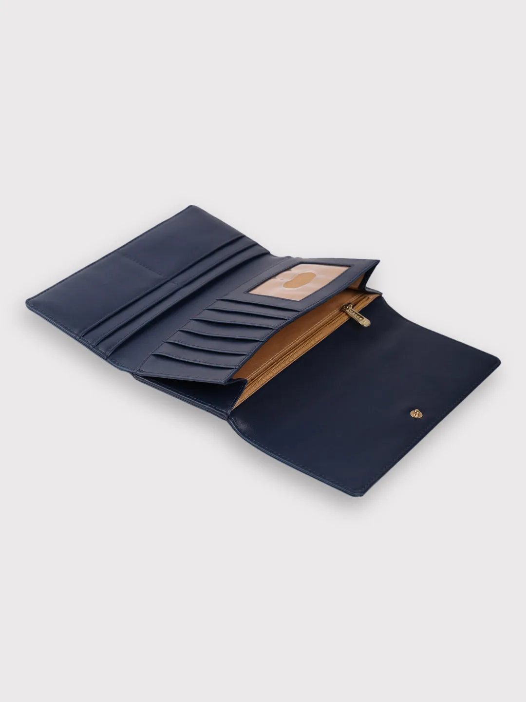 Caprese Kyle Falpover Wallet Medium Navy