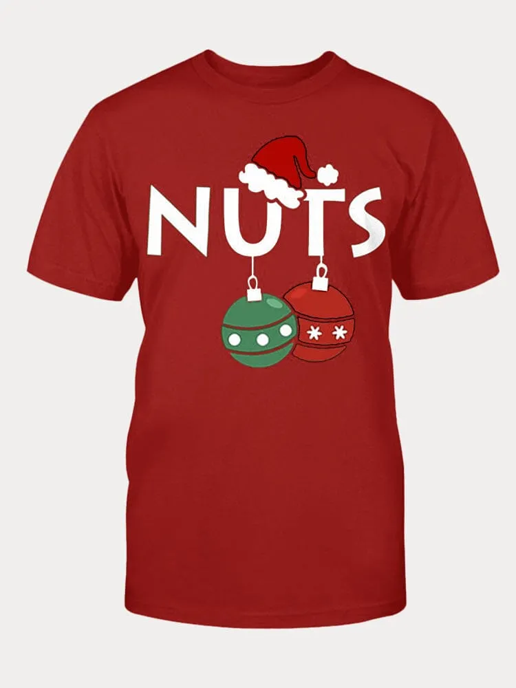 Casual Christmas Graphic T-shirt