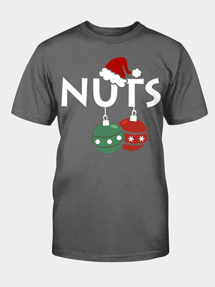 Casual Christmas Graphic T-shirt