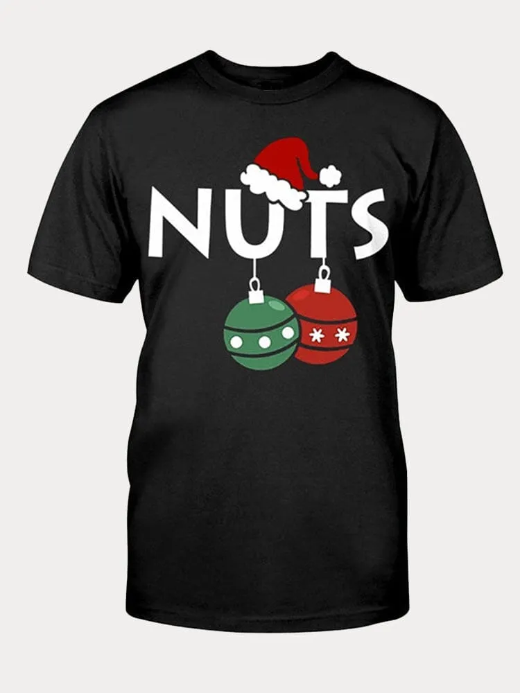 Casual Christmas Graphic T-shirt