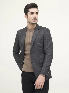 CASUAL COAT SLIM FIT BLACK