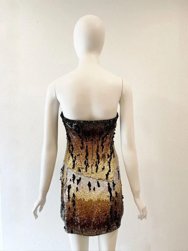 CAVALLI MINI SEQUIN DRESS