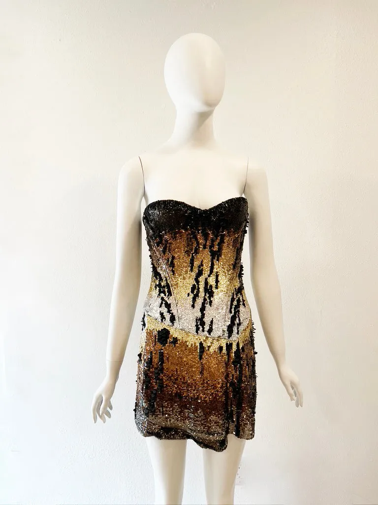 CAVALLI MINI SEQUIN DRESS