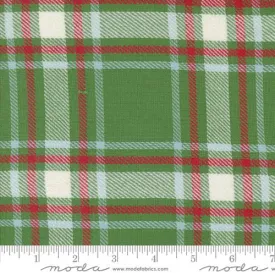 Classic Retro Holiday - Green Plaid - 16" Toweling - 920 308 - Half Yard