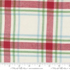 Classic Retro Holiday - Natural Plaid - 16" Toweling - 920 307 - Half Yard