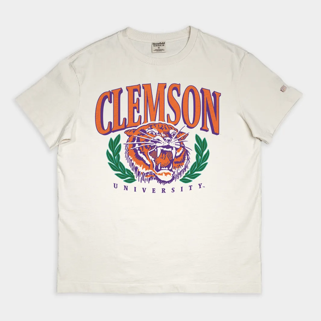 Clemson University Throwback Vintage Heavyweight Tee