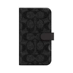 Coach Folio Case iPhone 13 Pro 6.1 - Signature C Black