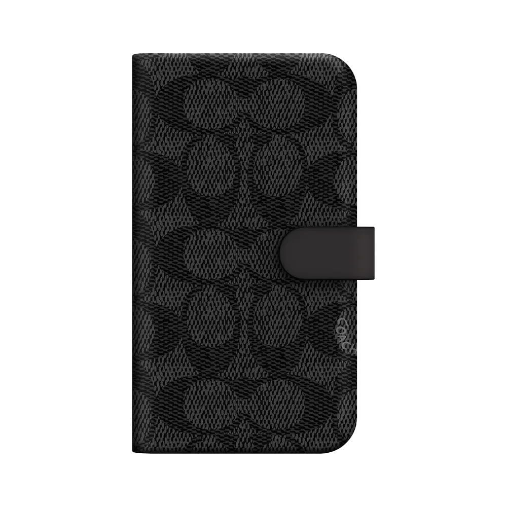 Coach Folio Case iPhone 13 Pro 6.1 - Signature C Black