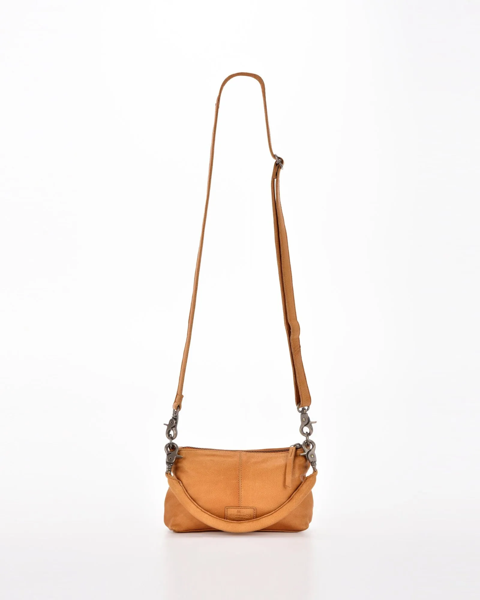 COBB & CO Durack Woven Leather Shoulder Crossbody Bag