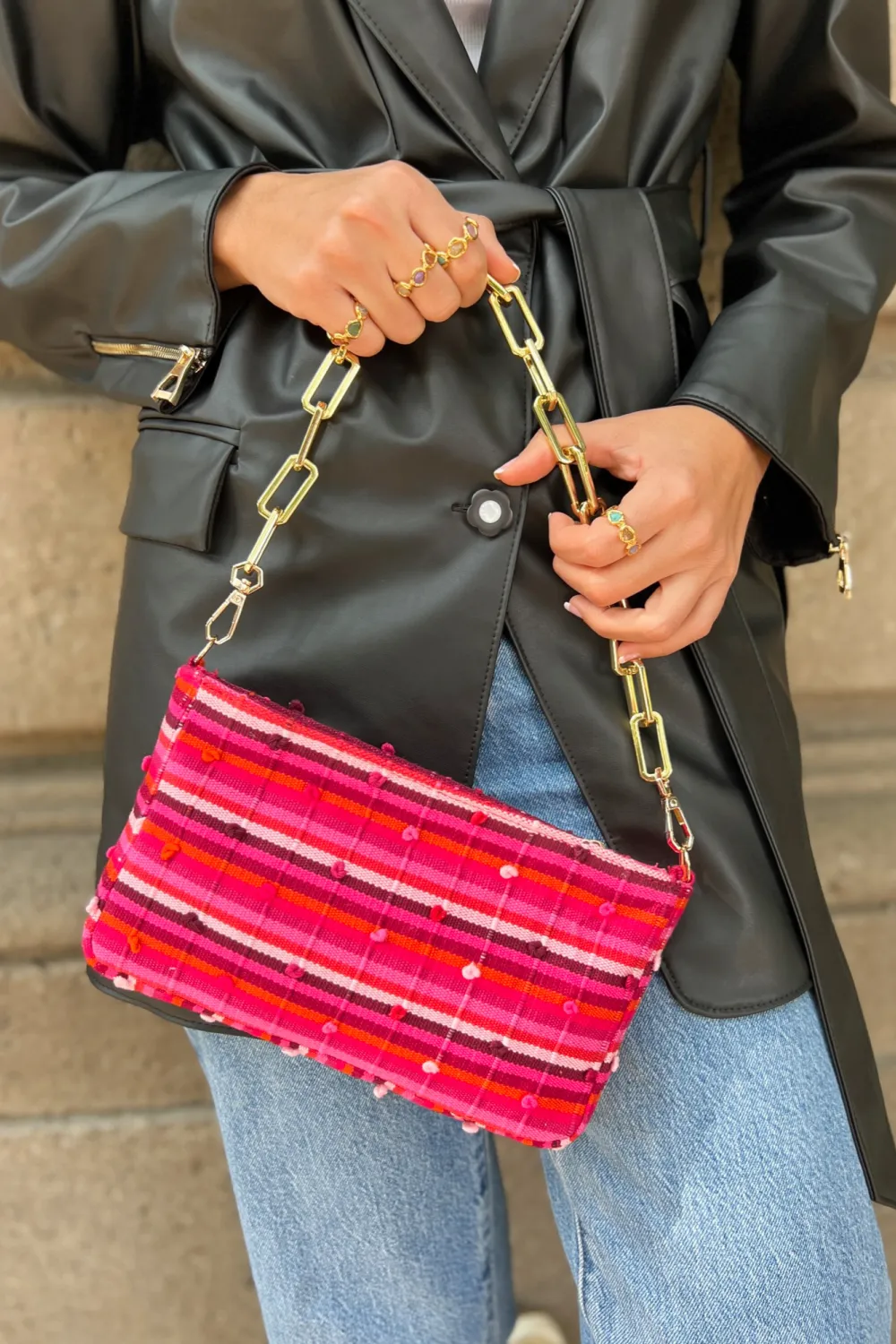 Corazon Loom Chain Bag