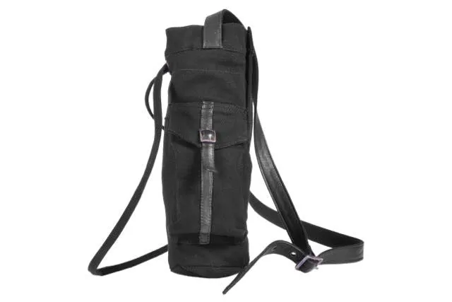 Coyote Bottle Bag - Combo Denim/Leather - Grey