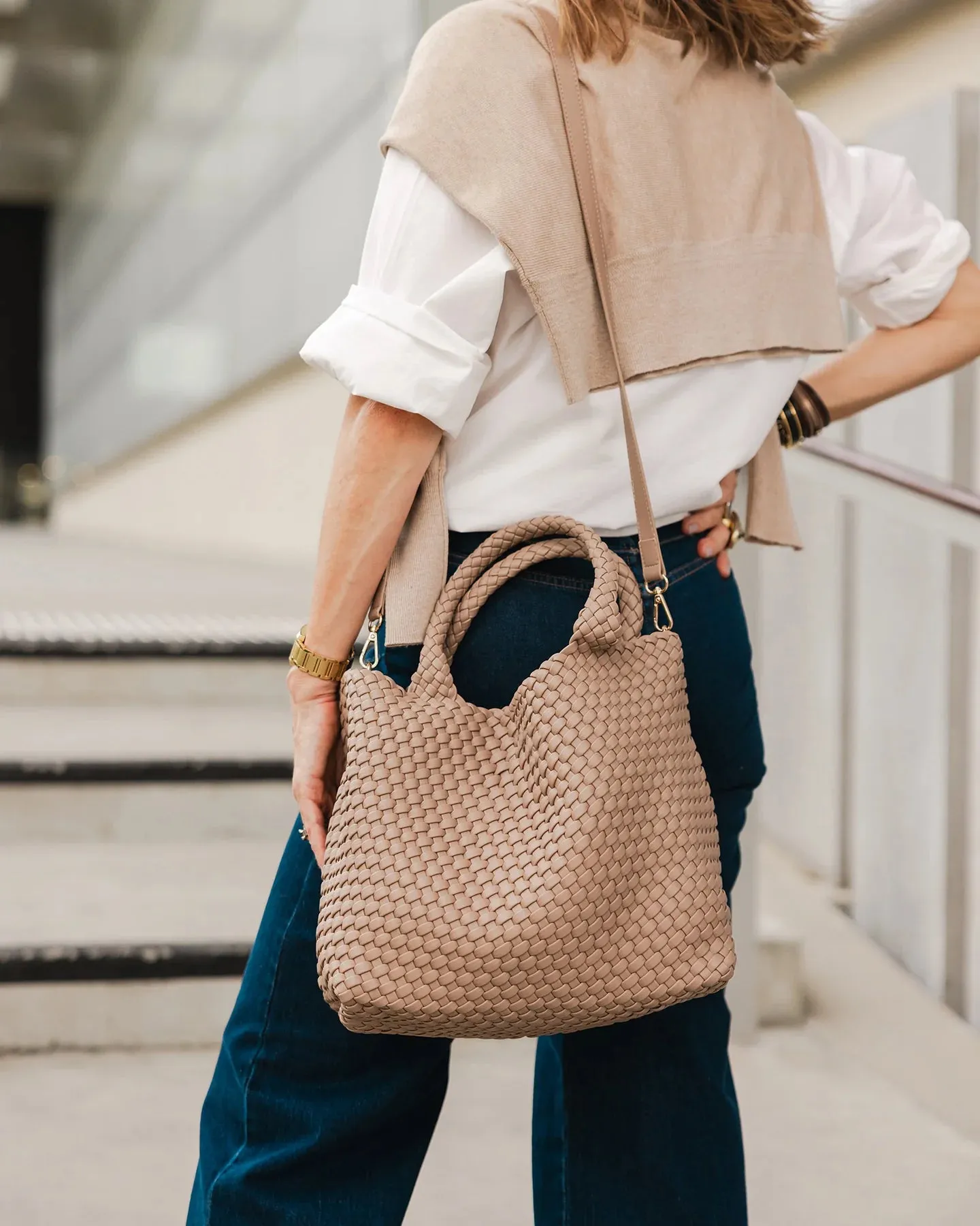 Cruiser Woven Tote Bag / Coffee