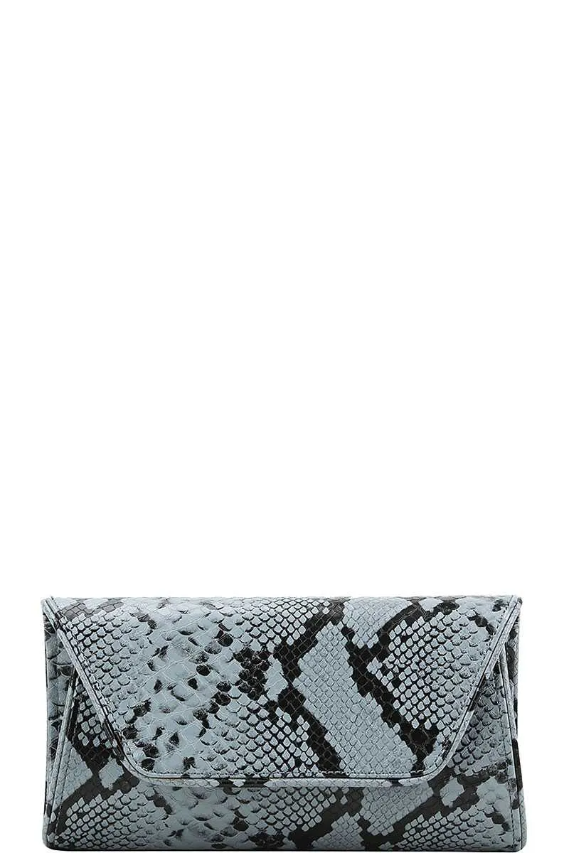 Cute Python Pattern Clutch Cross Body