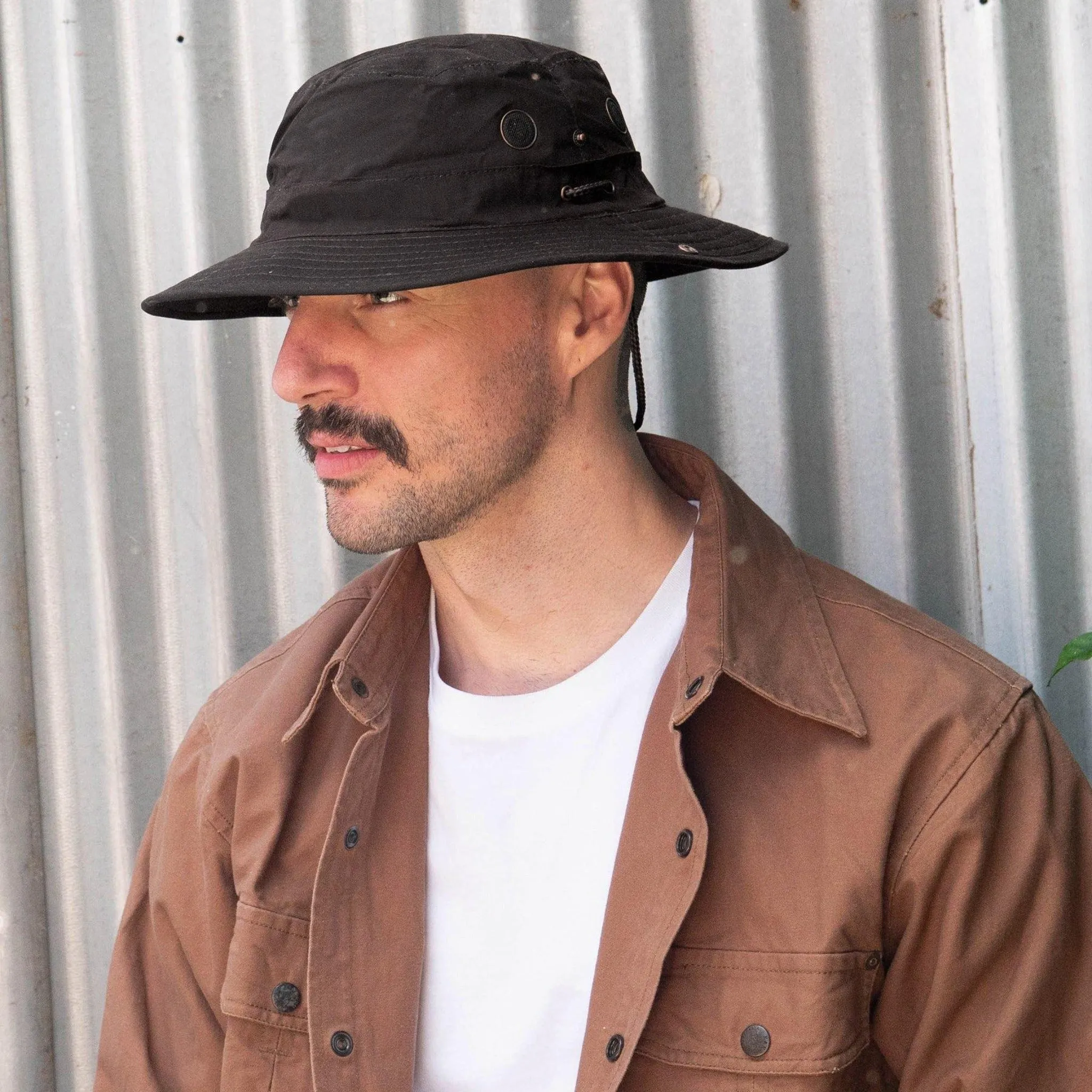 Dalston Oilskin Bucket Hat