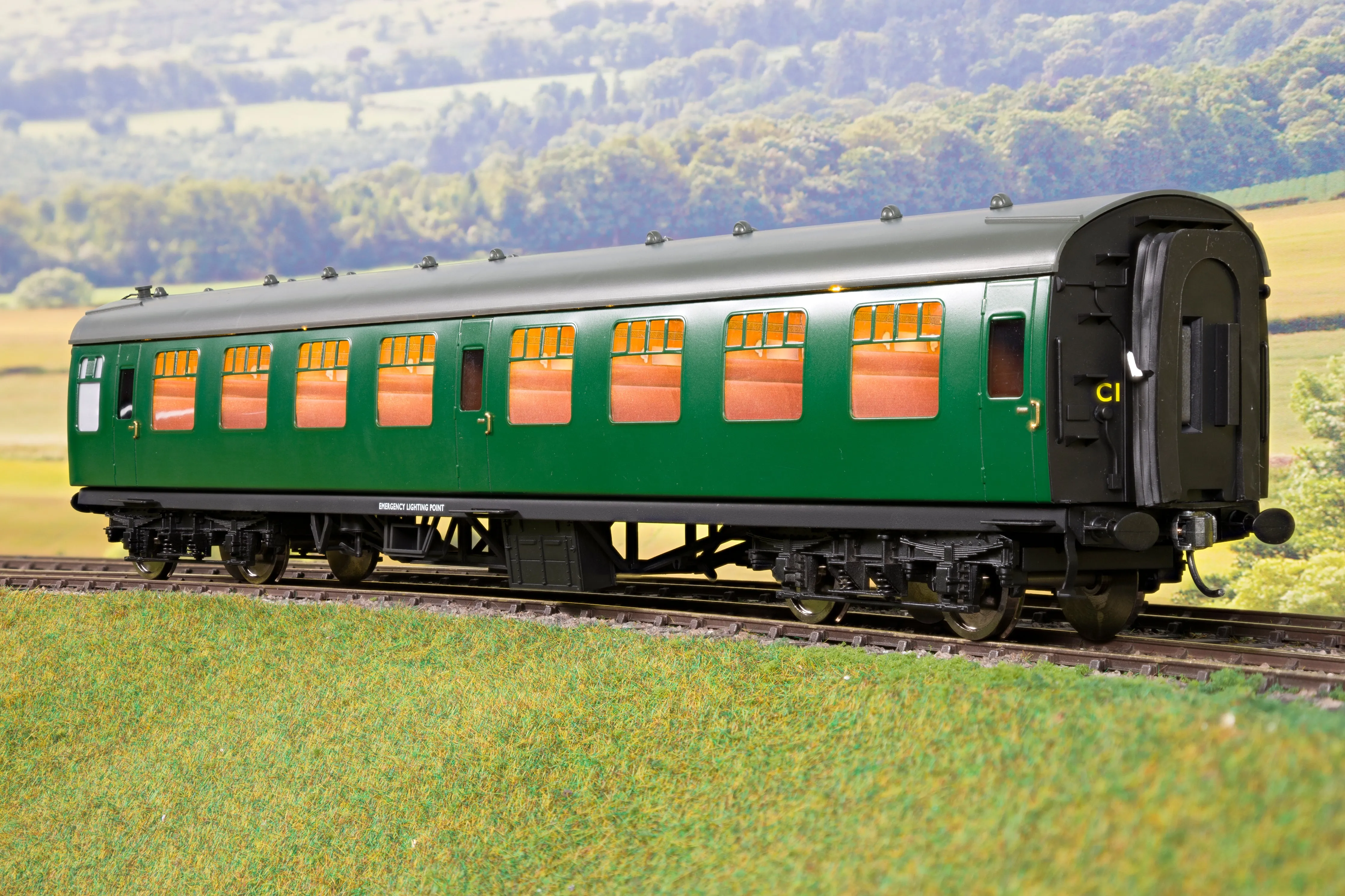 Darstaed D21-3-02 Finescale O Gauge BR Mk1 SK (Second Class Corridor), SR Green