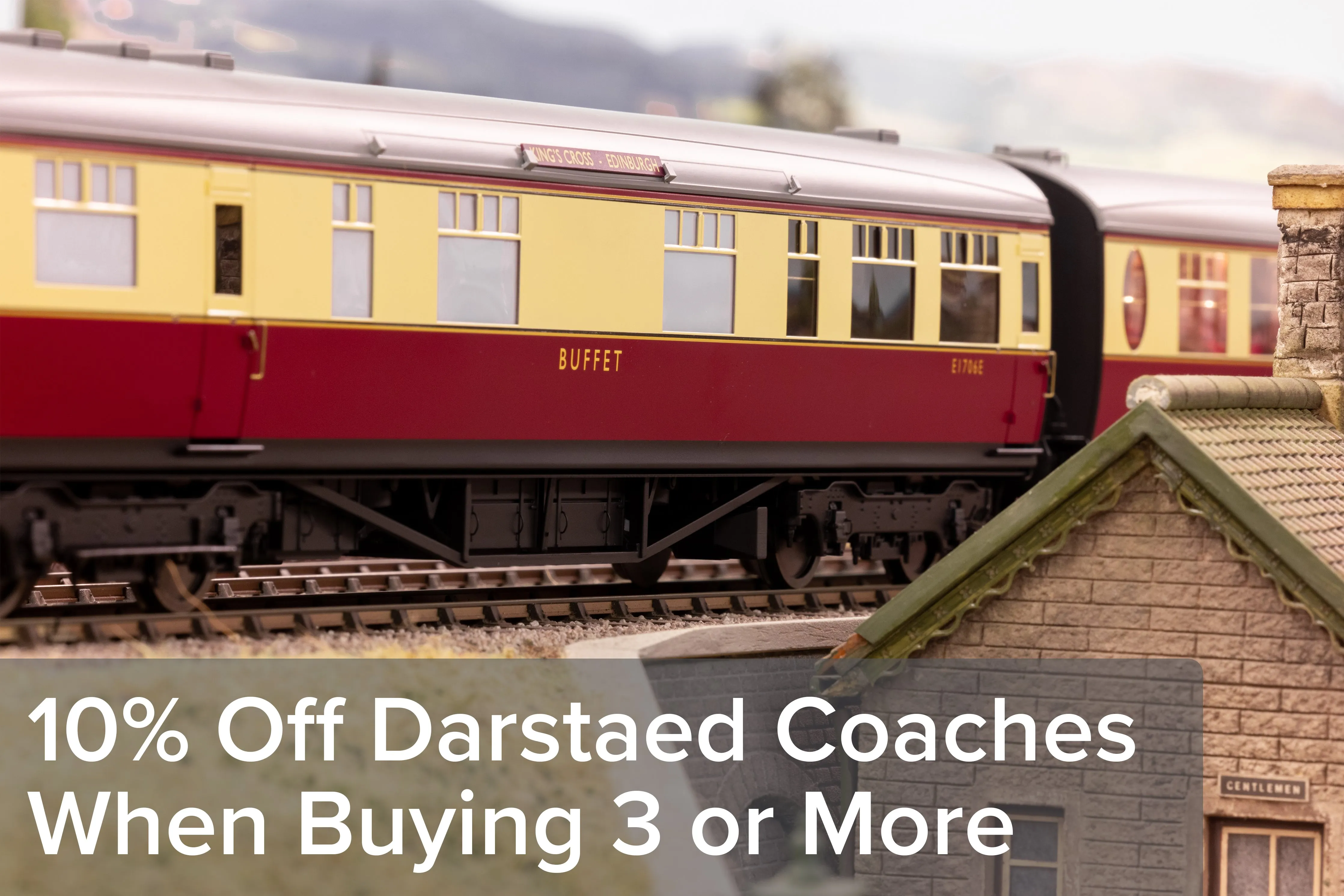 Darstaed D23-1-2 7mm Finescale O Gauge BR 57' Mk1 Suburban Brake Second Class (BS) Coach, BR Un-Lined Maroon