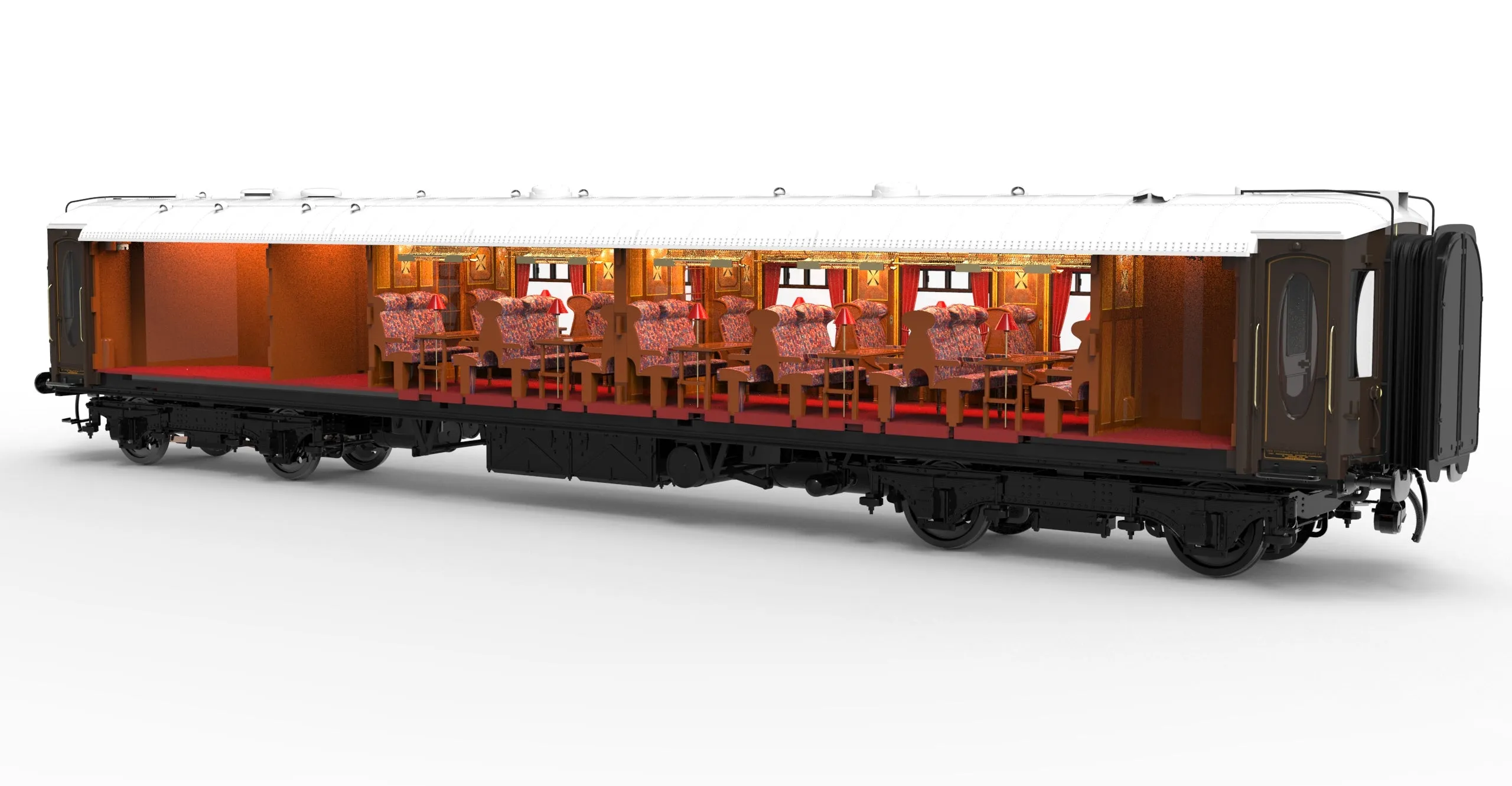 Darstaed D25-03A Finescale O Gauge All Steel Type K Pullman Parlour 1st Coach 'Agatha' (Pre-order)