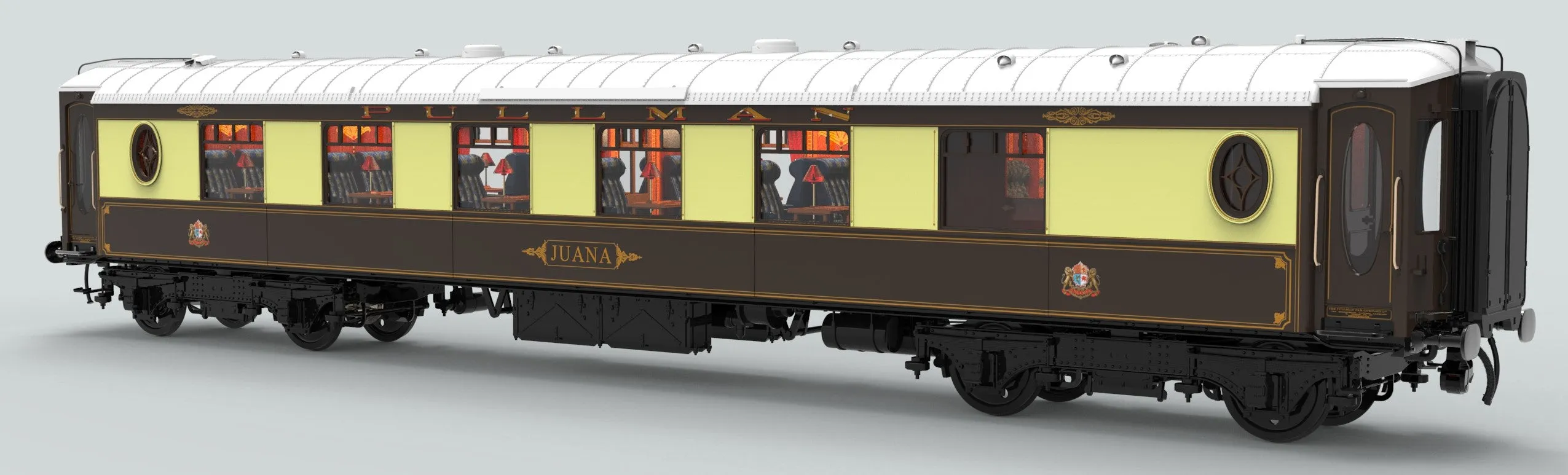 Darstaed D25-04U Finescale O Gauge All Steel Type K Pullman Parlour 3rd Coach 'Unnumbered' (Pre-order)