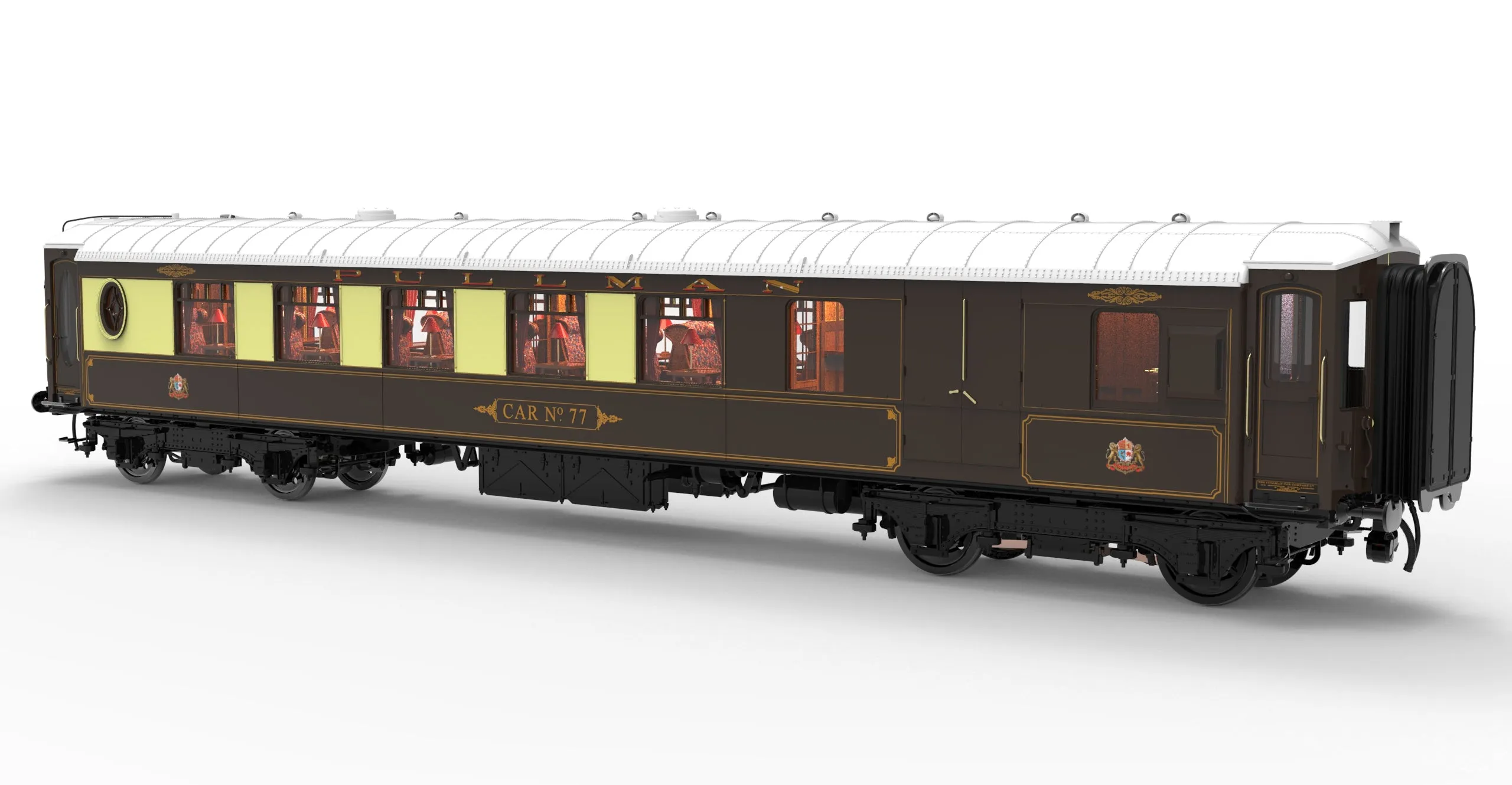 Darstaed D25-04U Finescale O Gauge All Steel Type K Pullman Parlour 3rd Coach 'Unnumbered' (Pre-order)