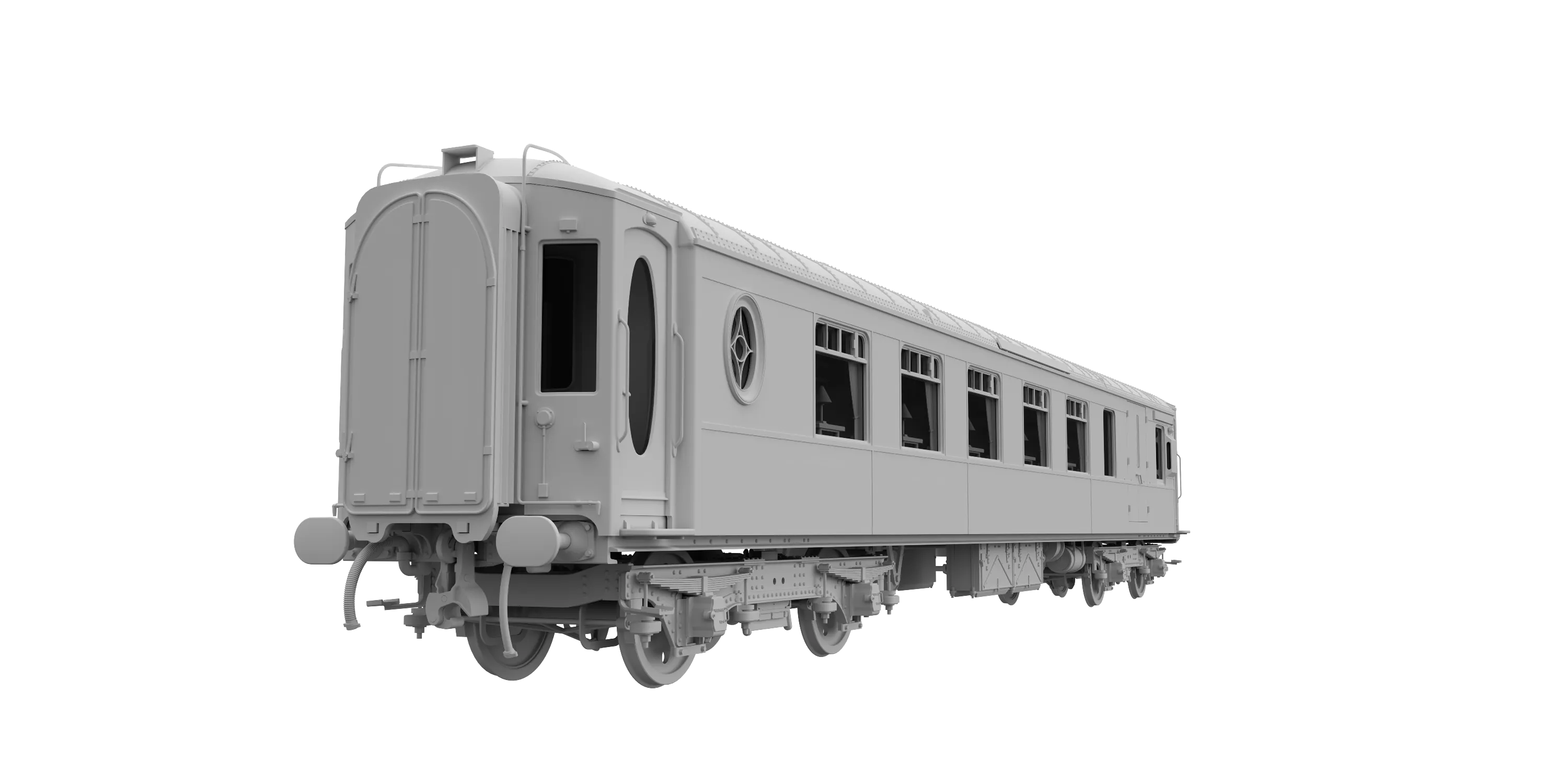 Darstaed D25-04U Finescale O Gauge All Steel Type K Pullman Parlour 3rd Coach 'Unnumbered' (Pre-order)